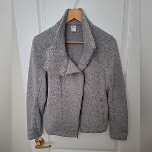 Women's old navy active grey Moto jacket from their activewear line M